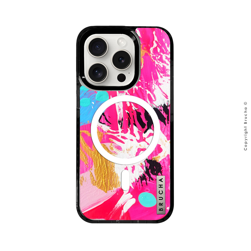 Funda Magsafe ultra protectora pintada a mano para iPhone 15 Pro - Aruba