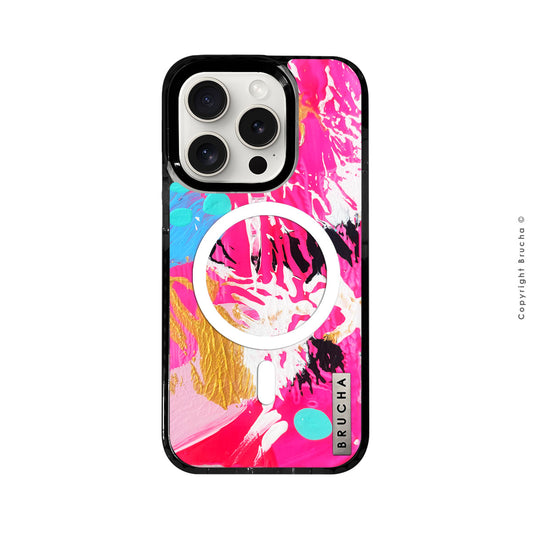 Funda Magsafe ultra protectora pintada a mano para iPhone 15 Pro - Aruba