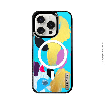 Funda Magsafe ultra protectora pintada a mano para iPhone 15 Pro - Lille