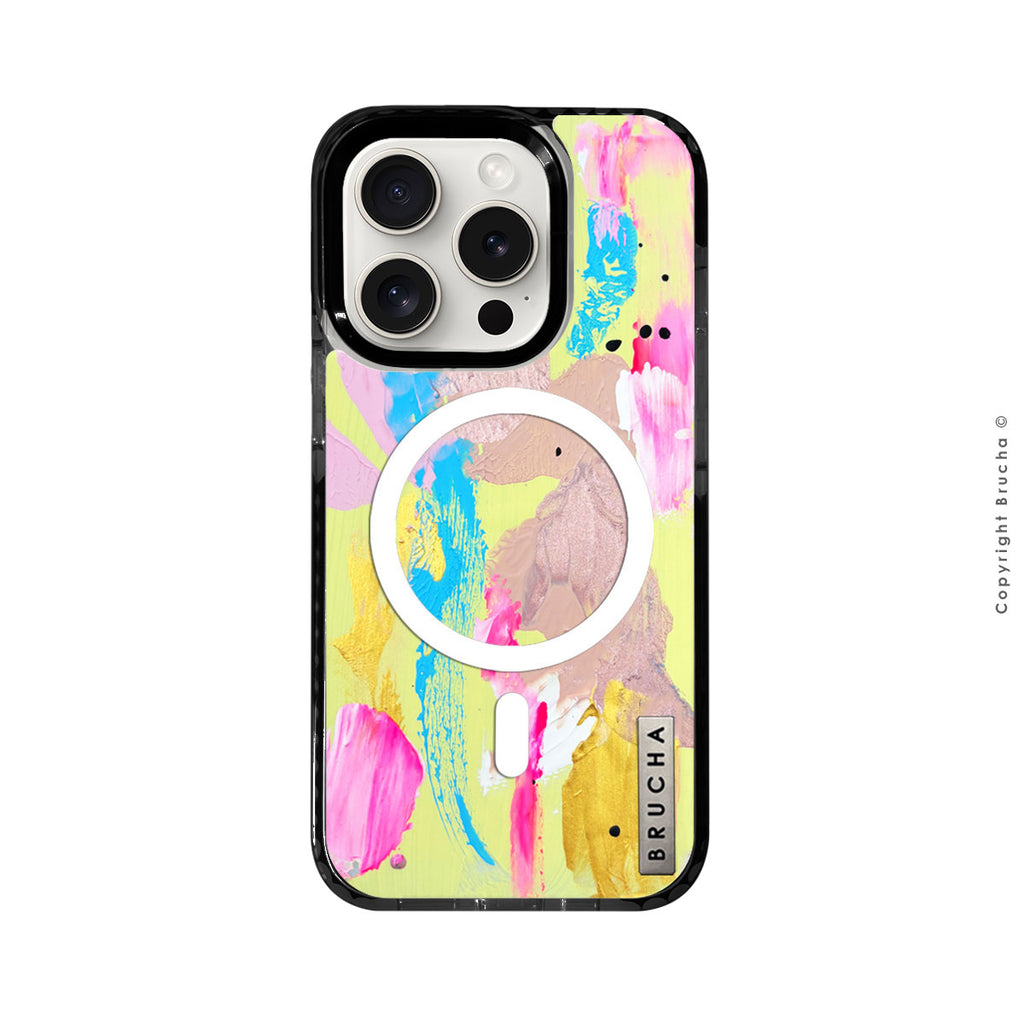 Funda Magsafe ultra protectora pintada a mano para iPhone 15 Pro - Rennes