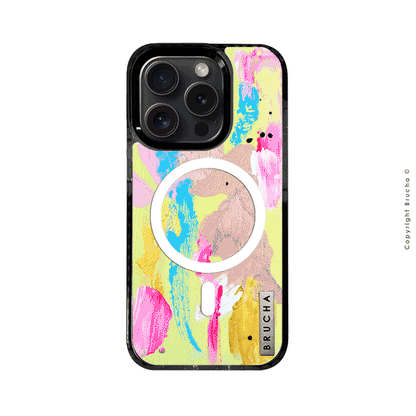 Funda Magsafe ultra protectora pintada a mano para iPhone 15 Pro - Rennes