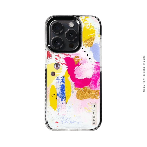 Funda ultra protectora pintada a mano para iPhone 15 Pro - Poppy BRILLANTES EDICIÓN LIMITADA💎