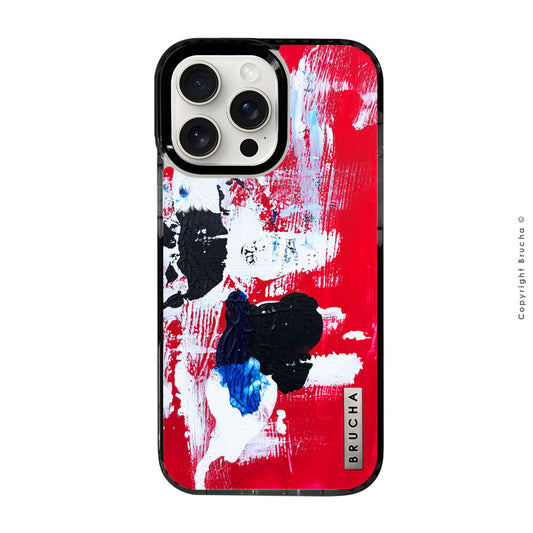 Funda ultra protectora pintada a mano para iPhone 15 Pro Max - Rosso