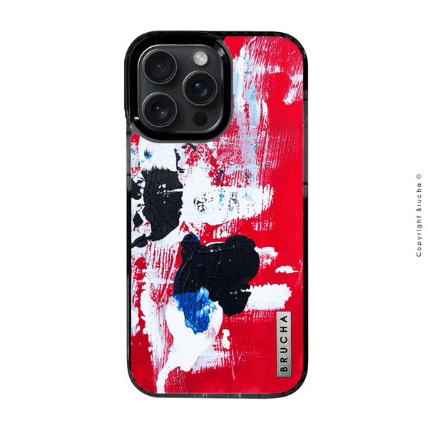 Funda ultra protectora pintada a mano para iPhone 15 Pro Max - Rosso