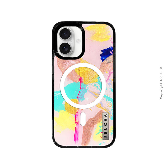 Funda MagSafe ultra protectora pintada a mano para iPhone 16 - Amara