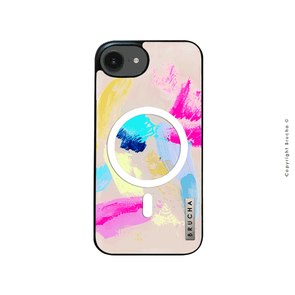 Funda Magsafe ultra protectora pintada a mano para iPhone 16e - Juicy