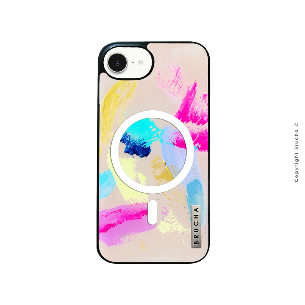 Funda Magsafe ultra protectora pintada a mano para iPhone 16e - Juicy