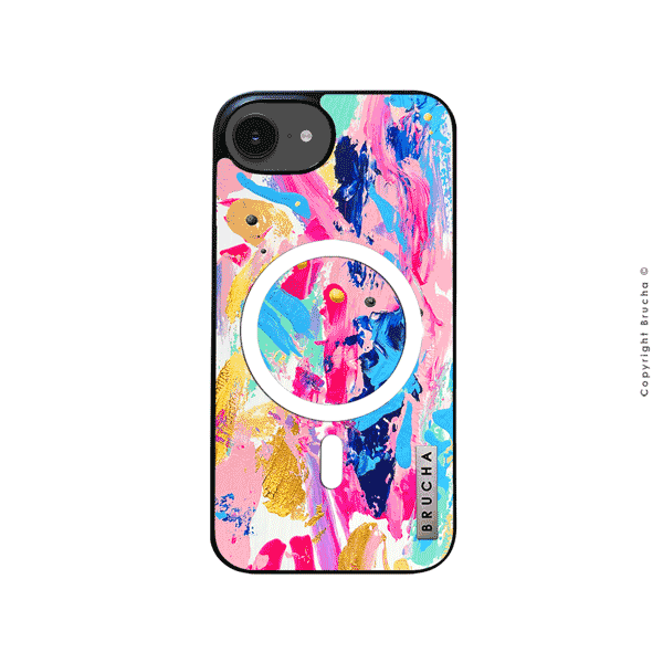 Funda Magsafe ultra protectora pintada a mano para iPhone 16e - Aria