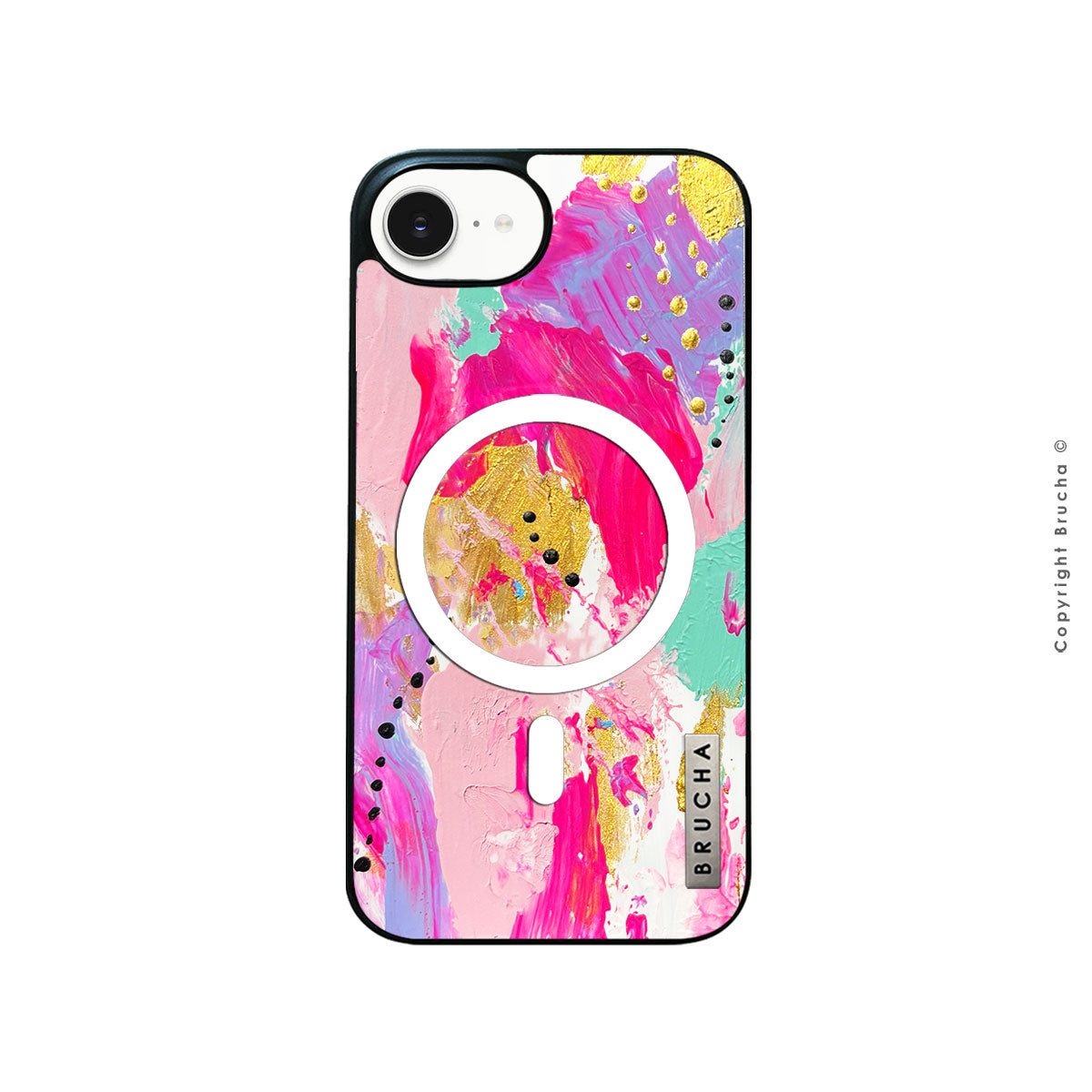 Funda Magsafe ultra protectora pintada a mano para iPhone 16e - Saira