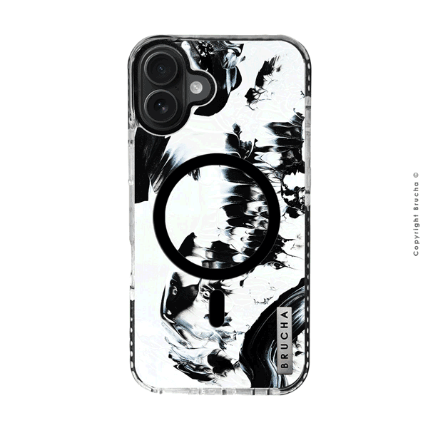 Funda ultra protectora pintada a mano para iPhone 16 Plus - Marble