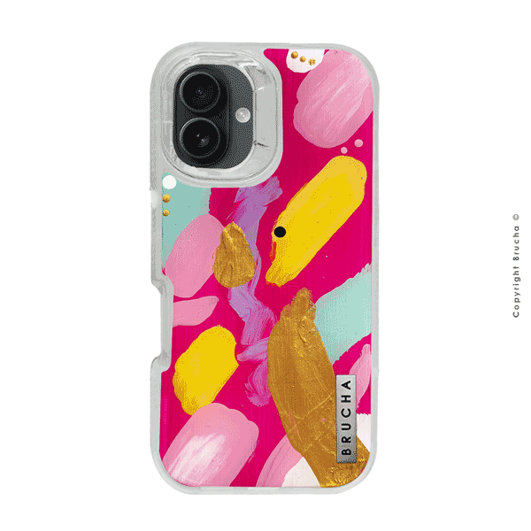 Funda ULTRA resistente transparente pintada a mano para iPhone 16 Plus - Pastriva