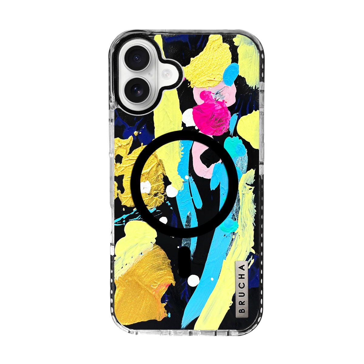 Funda ultra protectora pintada a mano para iPhone 16 Plus - Dark