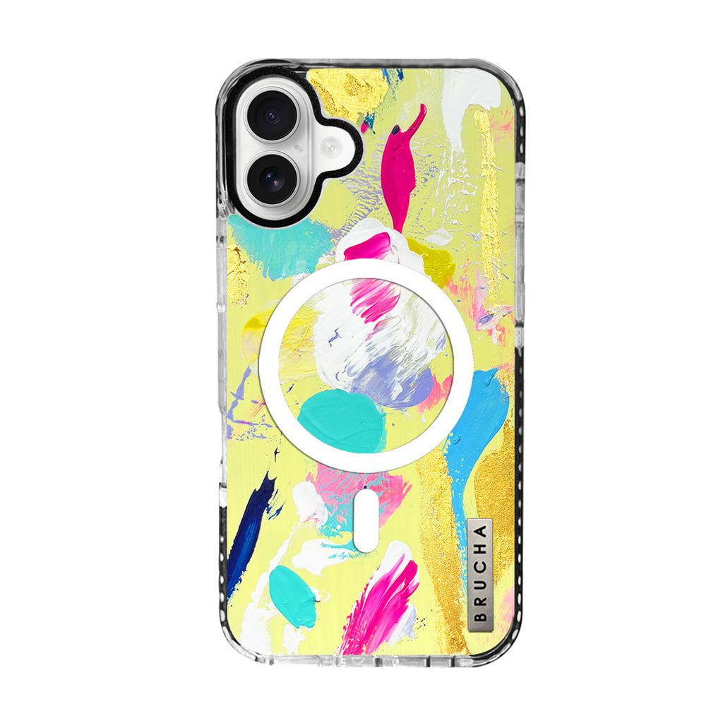 Funda ultra protectora pintada a mano para iPhone 16 Plus - Call me