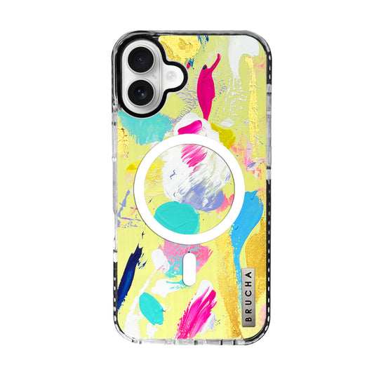 Funda ultra protectora pintada a mano para iPhone 16 Plus - Call me