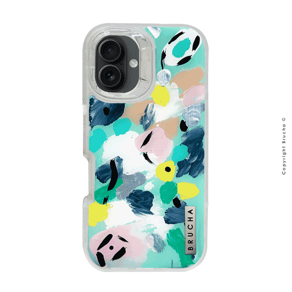 Funda ULTRA resistente transparente pintada a mano para iPhone 16 Plus - Luca