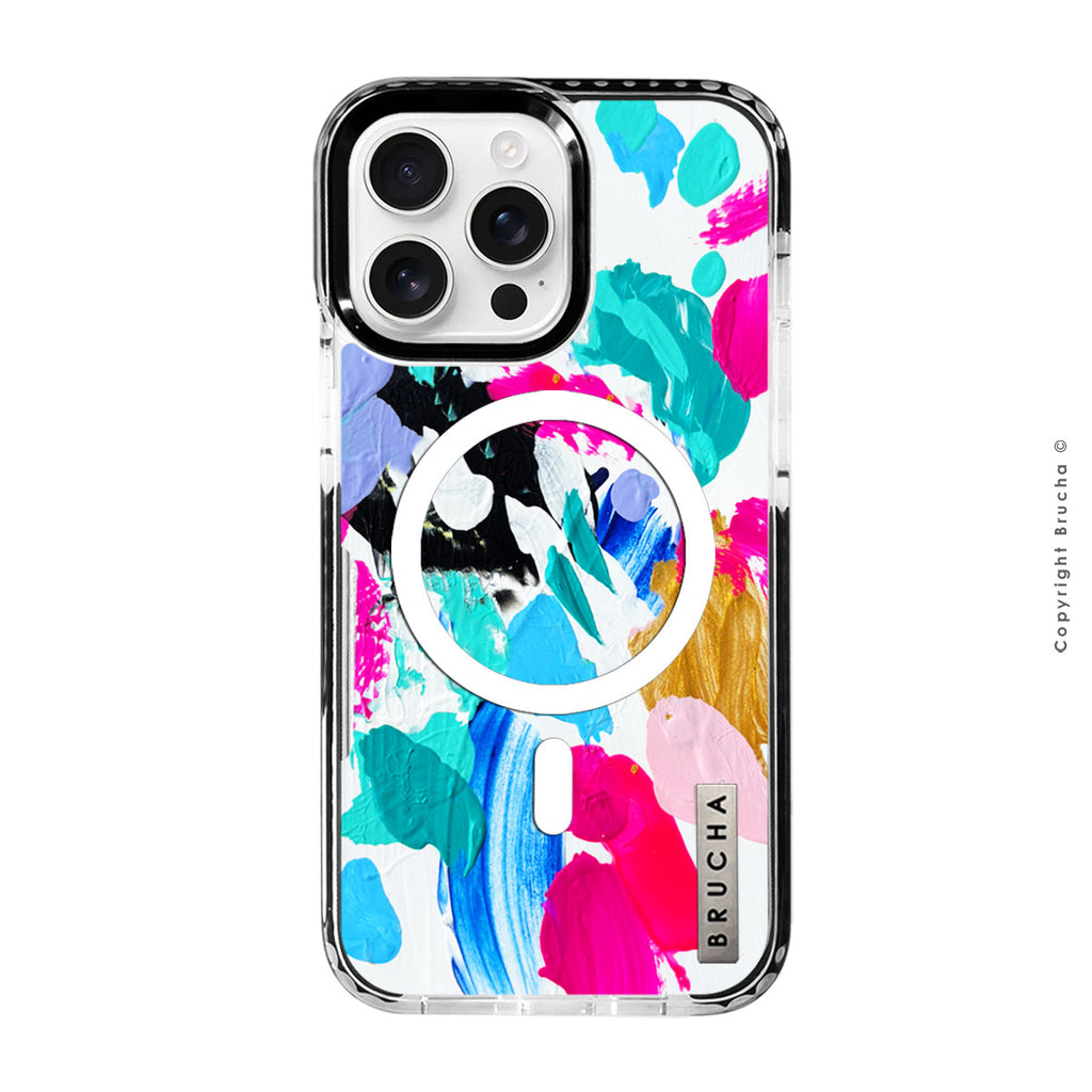 Funda Magsafe ultra protectora pintada a mano para iPhone 16 Pro Max - Elyas