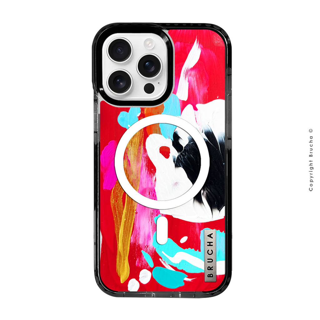 Funda Magsafe ultra protectora pintada a mano para iPhone 16 Pro Max - Ginza