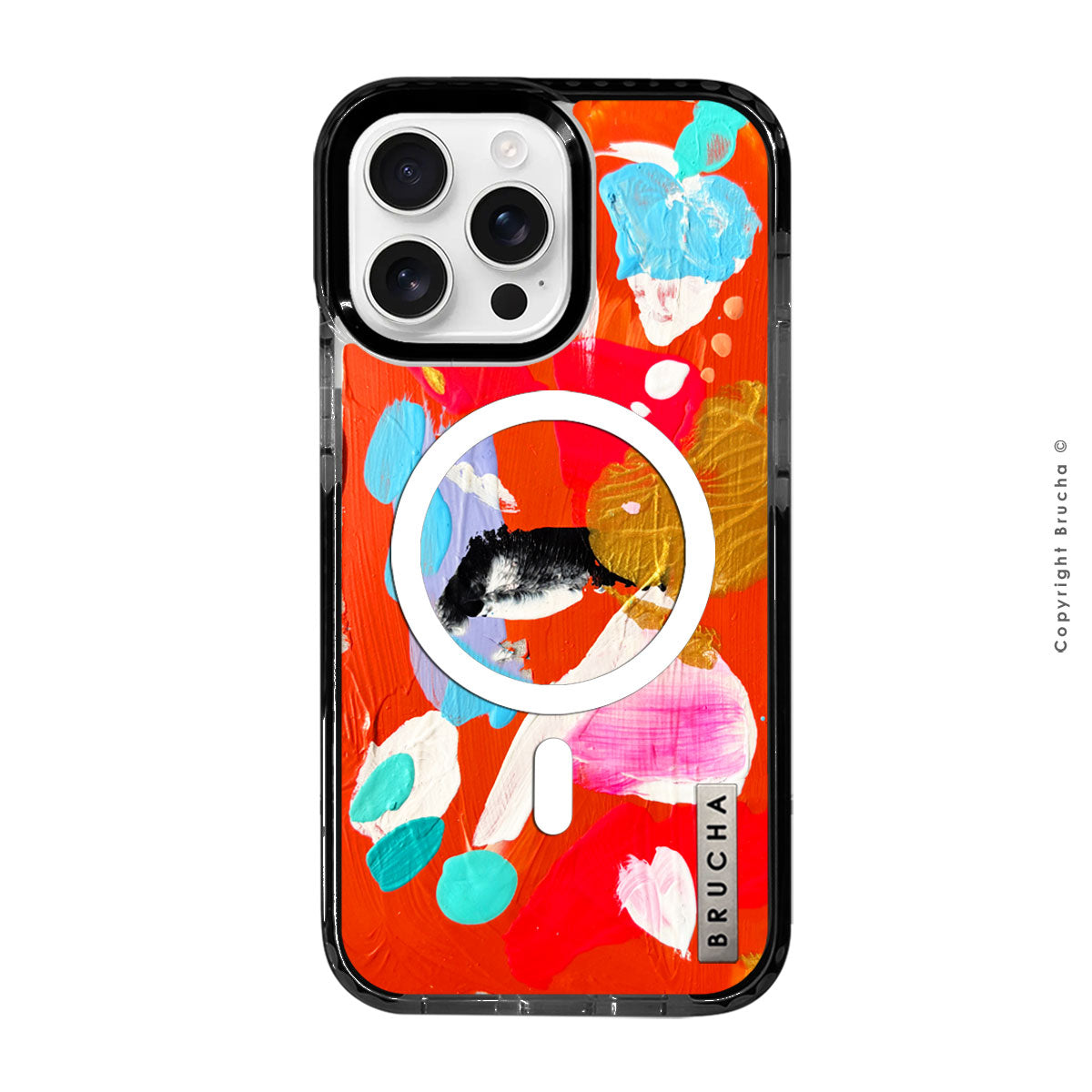 Funda Magsafe ultra protectora pintada a mano para iPhone 16 Pro Max - Whitney