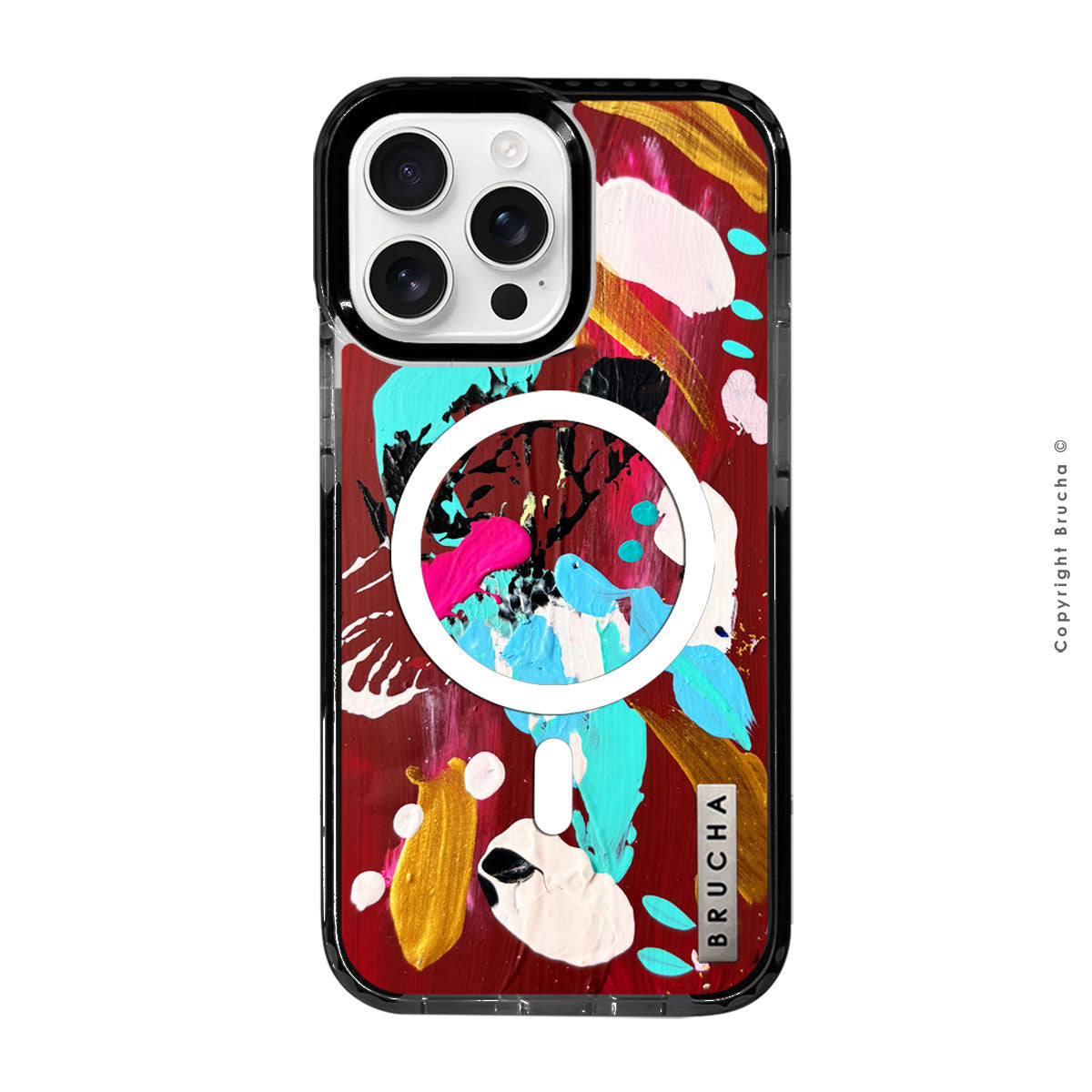 Funda Magsafe ultra protectora pintada a mano para iPhone 16 Pro Max - Santal