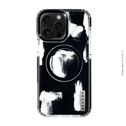SET Pared Negra: Funda + Holder MagSafe + Mica de cristal gratis