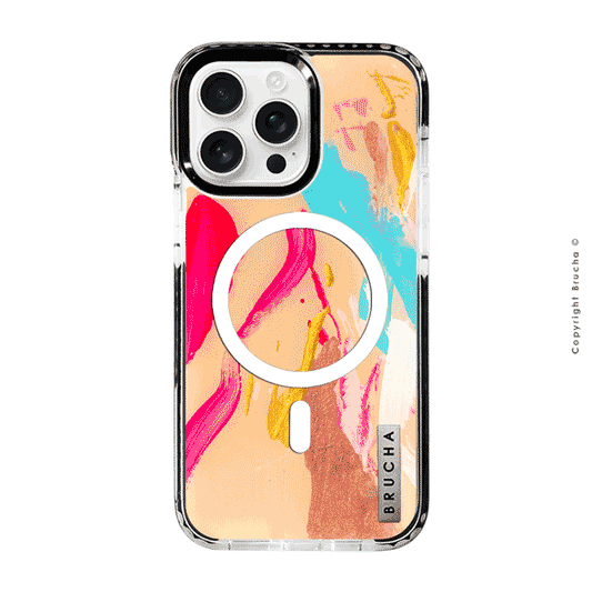 Set funda Magsafe ultra protectora, cartera Magsafe y holder match pintada a mano para iPhone 16 Pro Max  - Hamilton