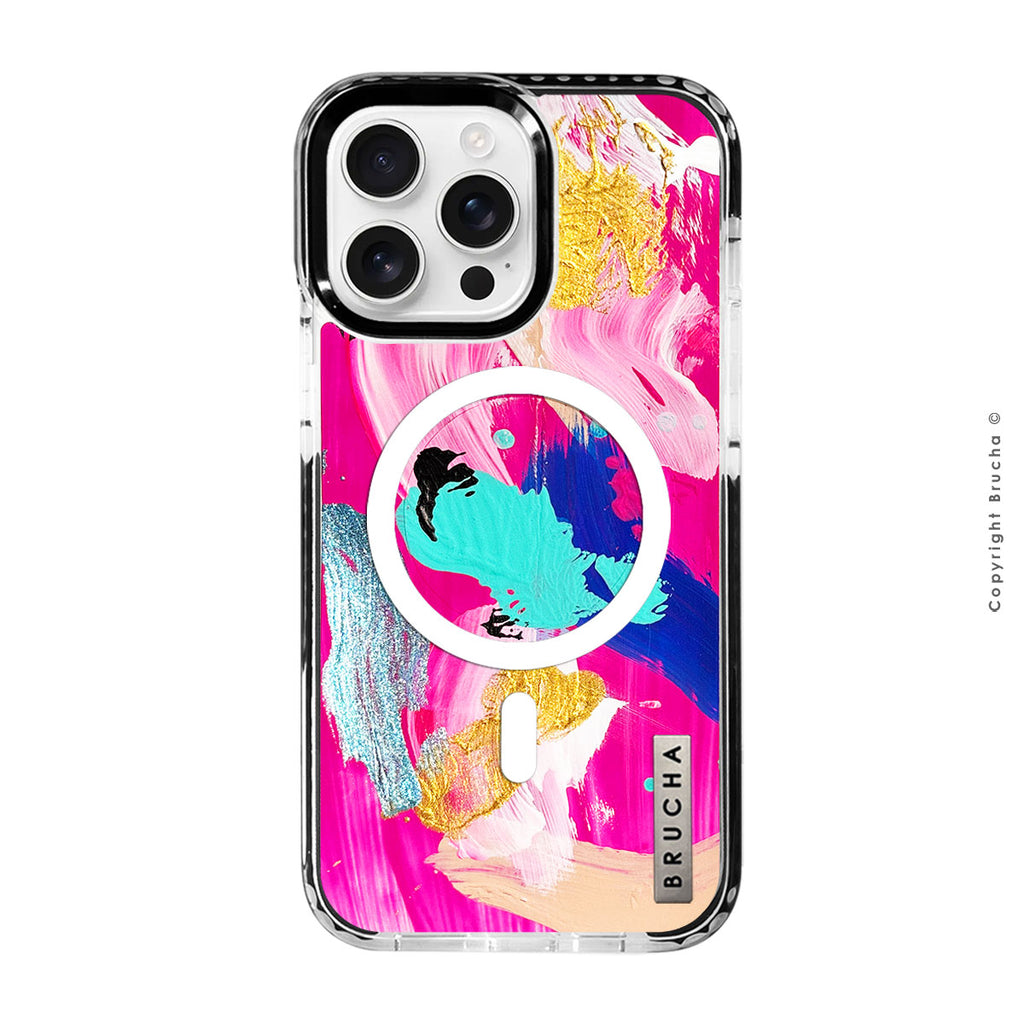 Funda Magsafe ultra protectora pintada a mano para iPhone 16 Pro Max - Yaai