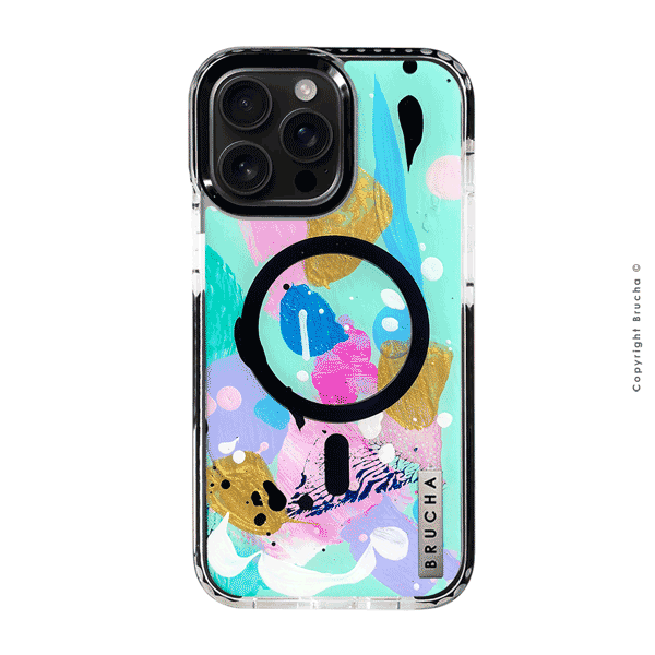 Funda Magsafe ultra protectora pintada a mano para iPhone 16 Pro Max - Moon