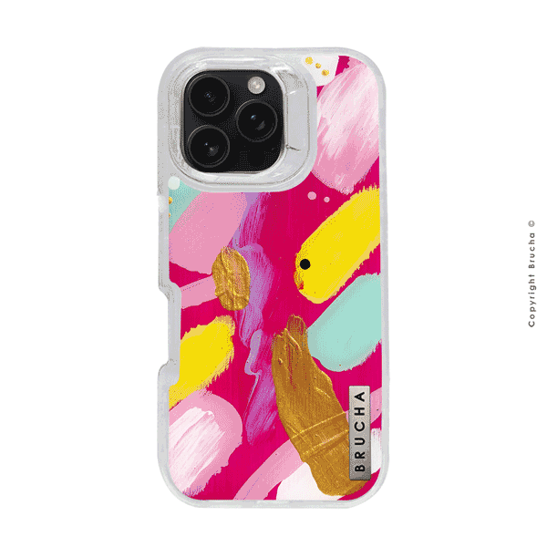 Funda ULTRA resistente transparente pintada a mano para iPhone 16 Pro -Alice