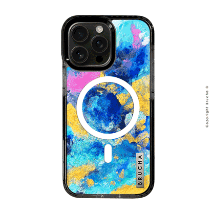 Funda Magsafe ultra protectora pintada a mano para iPhone 16 Pro Max - Button