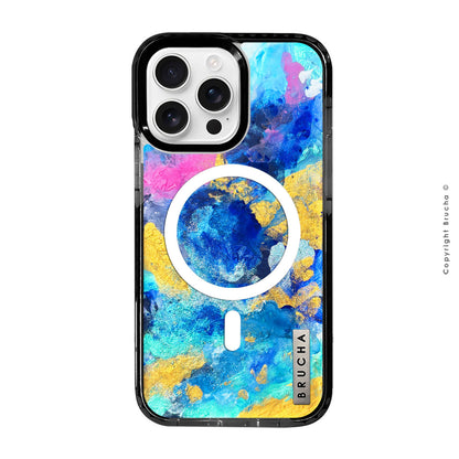 Funda Magsafe ultra protectora pintada a mano para iPhone 16 Pro Max - Button