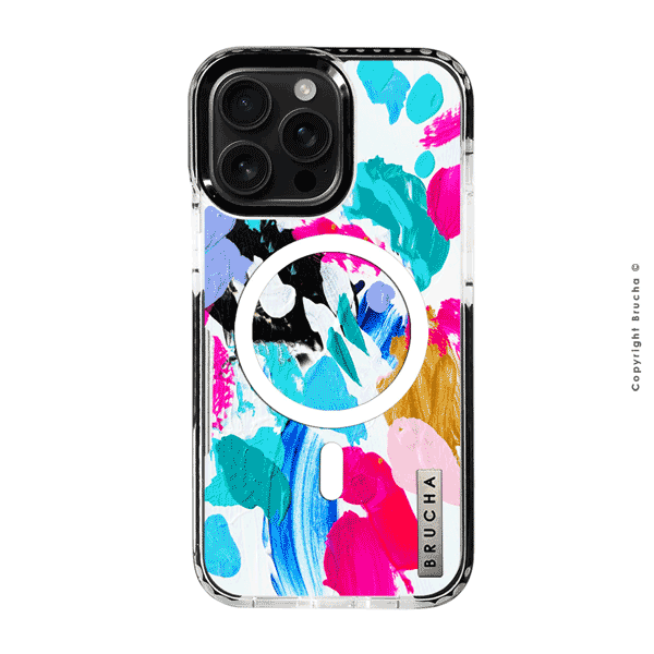 Funda Magsafe ultra protectora pintada a mano para iPhone 16 Pro Max - Elyas