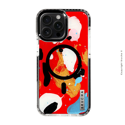 Funda Magsafe ultra protectora pintada a mano para iPhone 16 Pro Max - Me