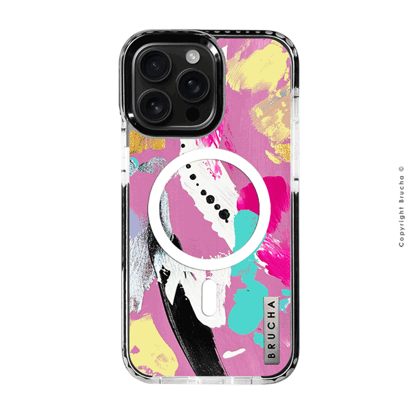 Funda Magsafe ultra protectora pintada a mano para iPhone 16 Pro Max - Flo