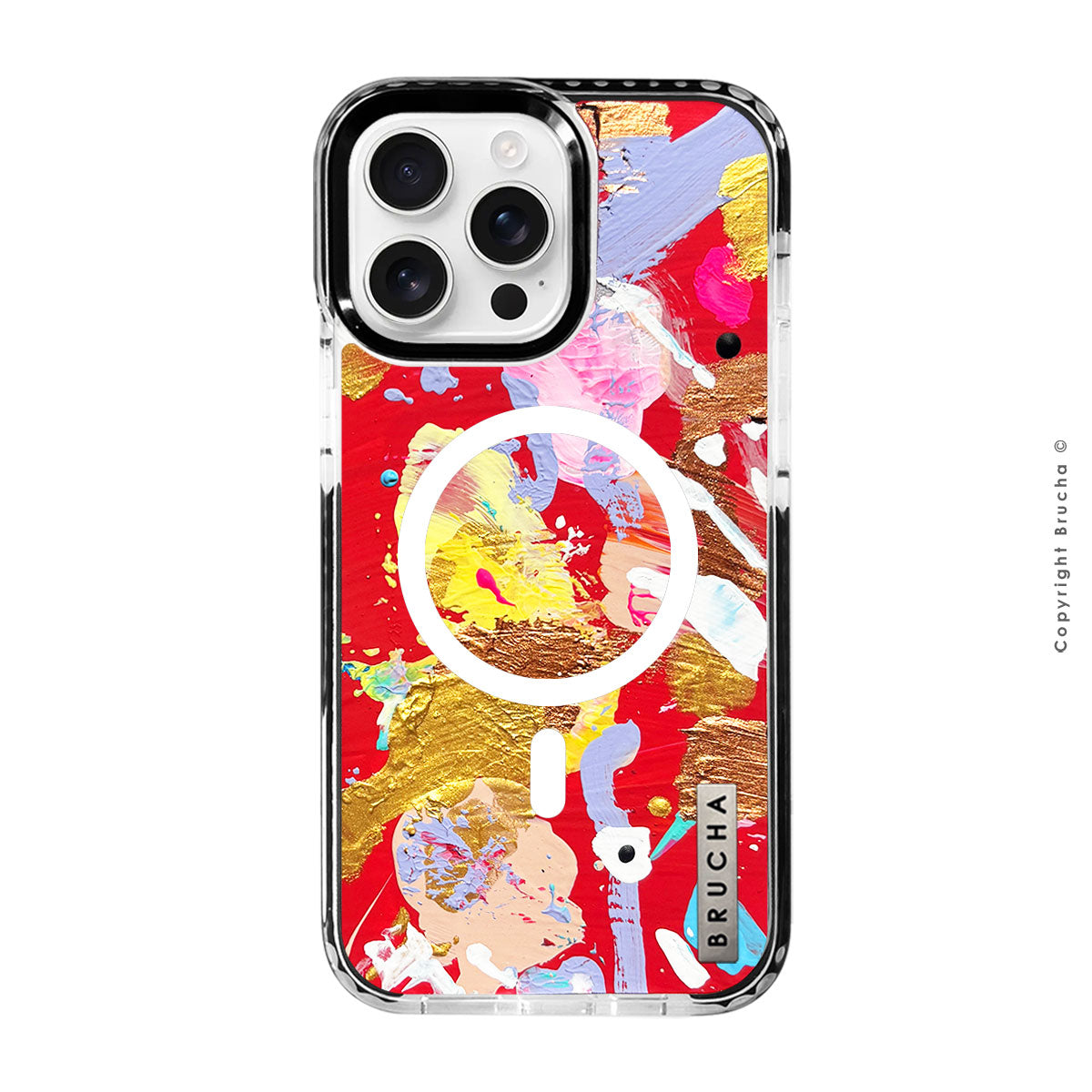 Funda Magsafe ultra protectora pintada a mano para iPhone 16 Pro Max - Rek