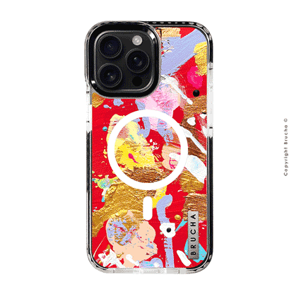 Funda Magsafe ultra protectora pintada a mano para iPhone 16 Pro Max - Rek