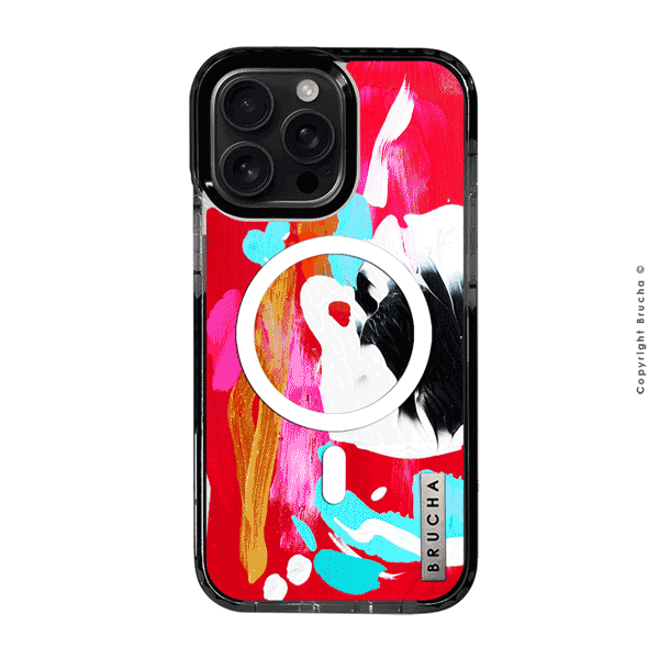 Funda Magsafe ultra protectora pintada a mano para iPhone 16 Pro Max - Ginza