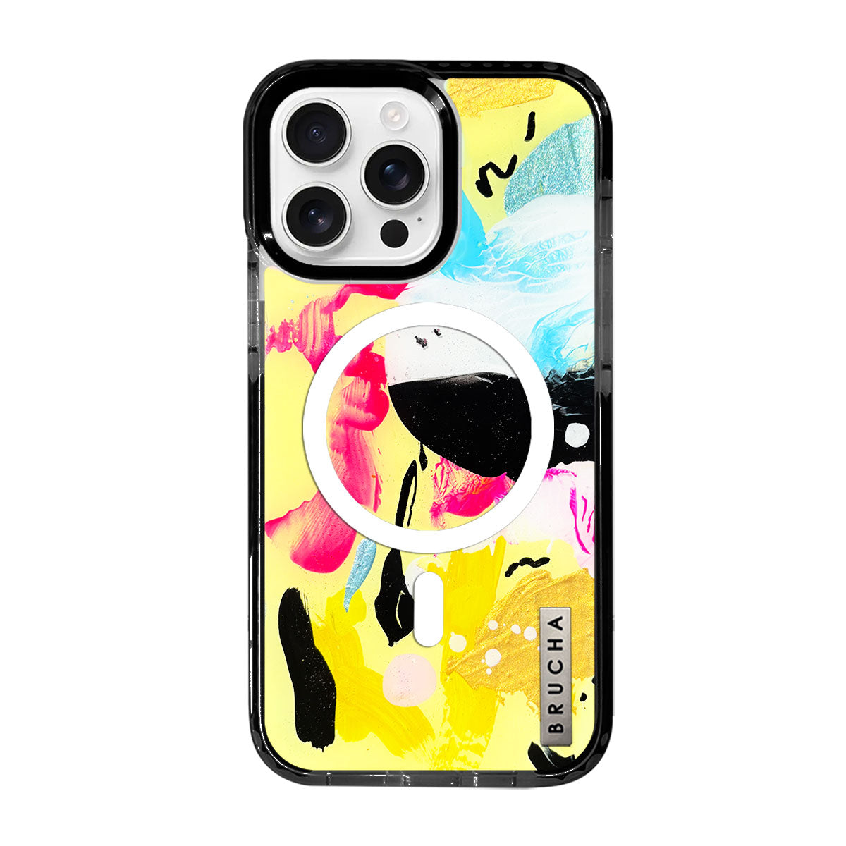Funda Magsafe ultra protectora pintada a mano para iPhone 16 Pro Max - Sun