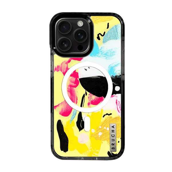 Funda Magsafe ultra protectora pintada a mano para iPhone 16 Pro Max - Sun