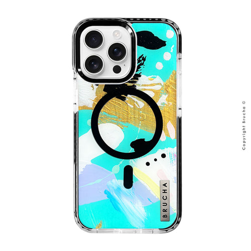 Funda Magsafe ultra protectora pintada a mano para iPhone 16 Pro Max - Alfa