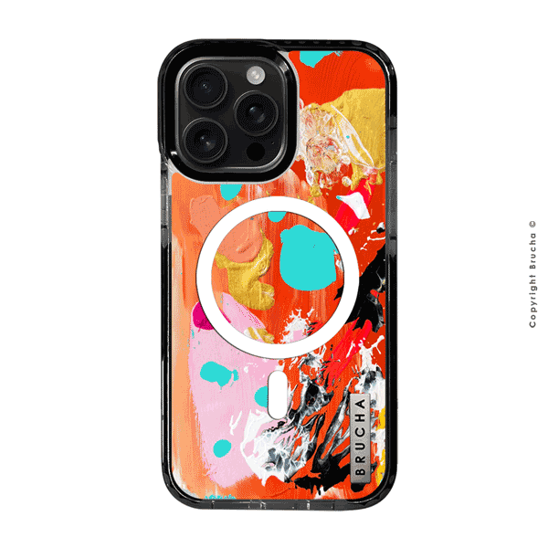 Funda Magsafe ultra protectora pintada a mano para iPhone 16 Pro Max - Iris