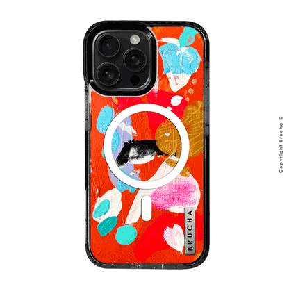 Funda Magsafe ultra protectora pintada a mano para iPhone 16 Pro Max - Whitney