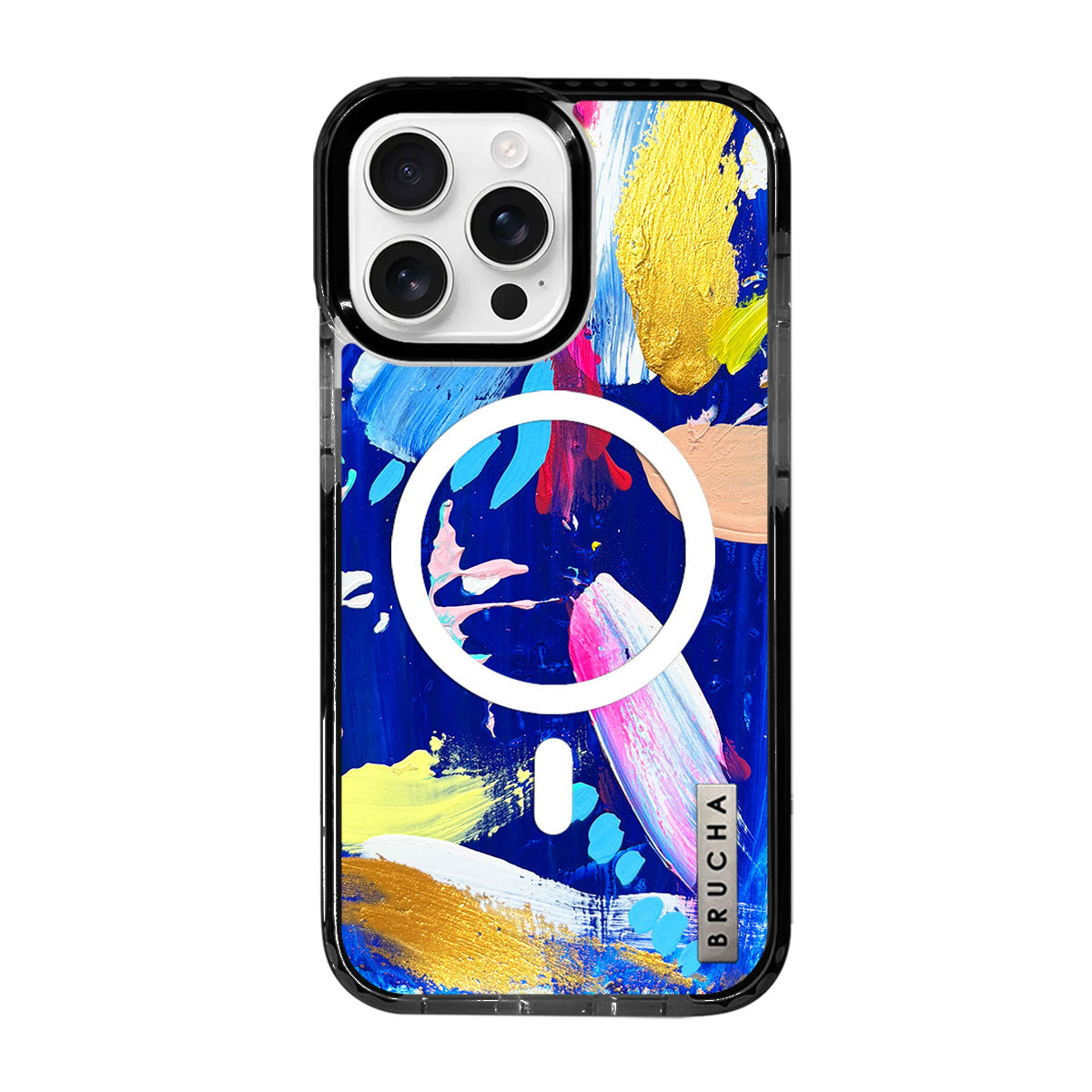 Funda Magsafe ultra protectora pintada a mano para iPhone 16 Pro Max - Track