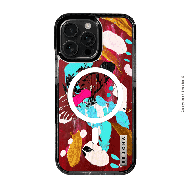 Funda Magsafe ultra protectora pintada a mano para iPhone 16 Pro Max - Santal