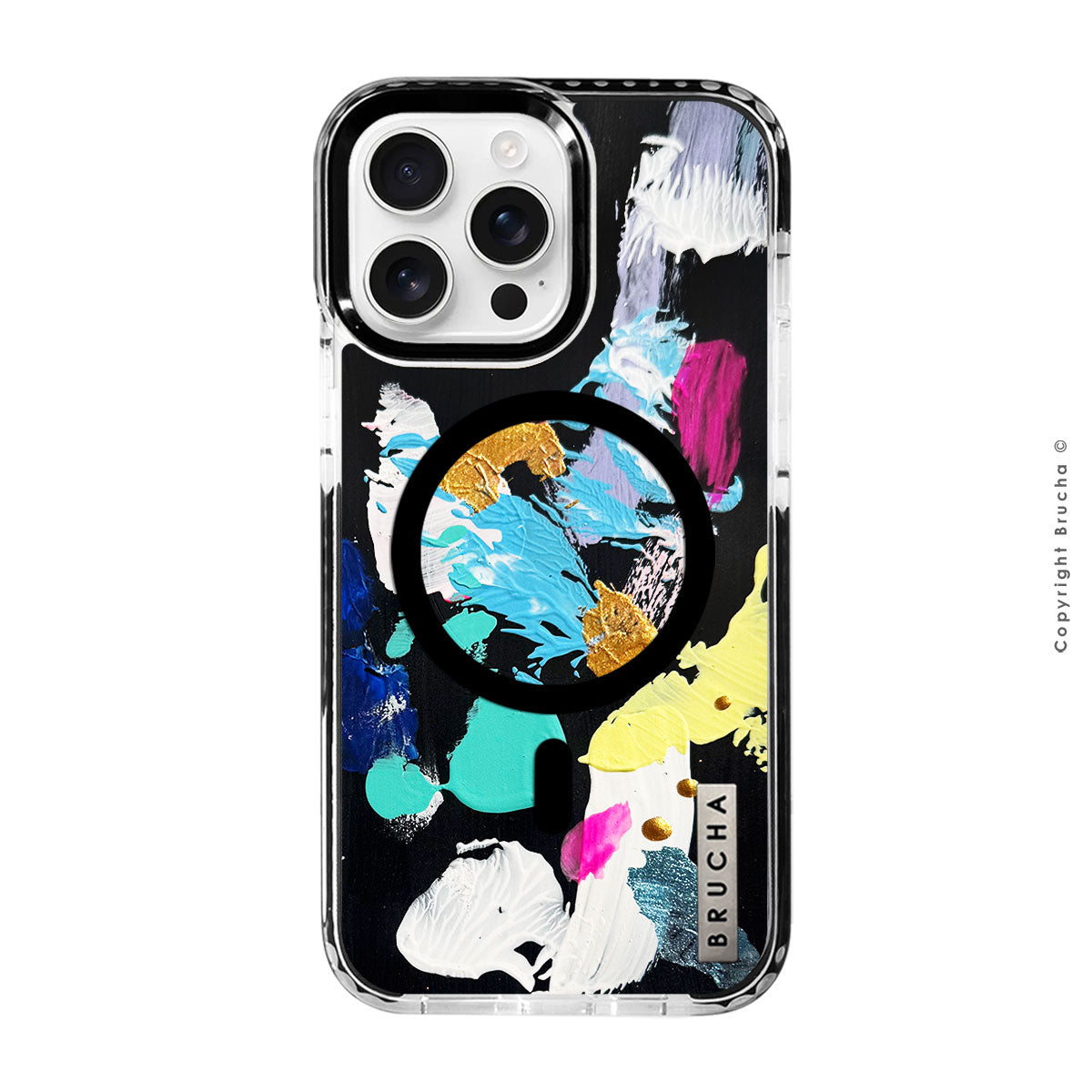 Funda Magsafe ultra protectora pintada a mano para iPhone 16 Pro Max - Burri