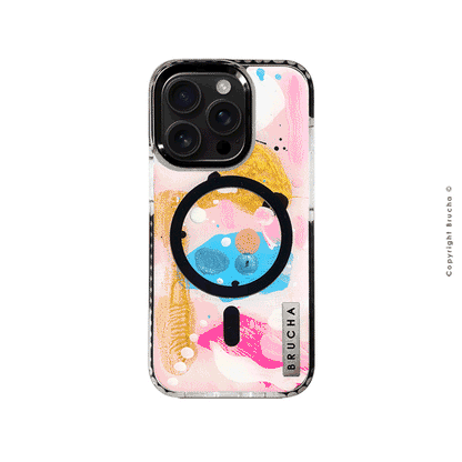 Funda Magsafe ultra protectora pintada a mano para iPhone 16 Pro - Lenox