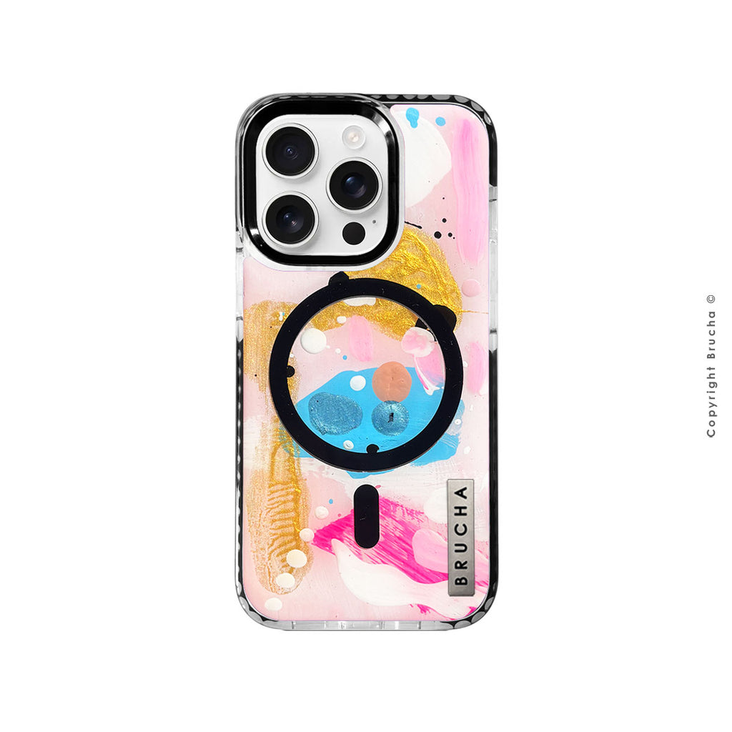 Funda Magsafe ultra protectora pintada a mano para iPhone 16 Pro - Lenox