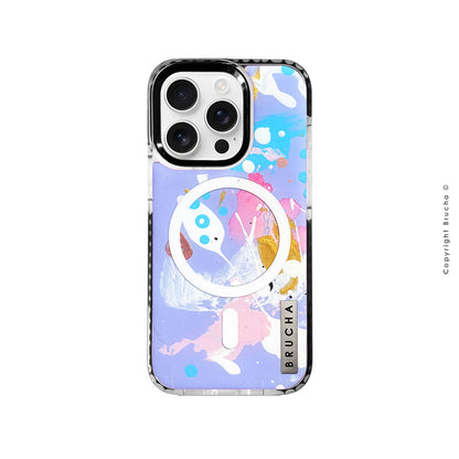 Funda Magsafe ultra protectora pintada a mano para iPhone 16 Pro - Mika