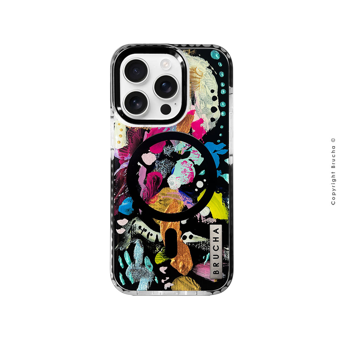 Funda Magsafe ultra protectora pintada a mano para iPhone 16 Pro - Champ