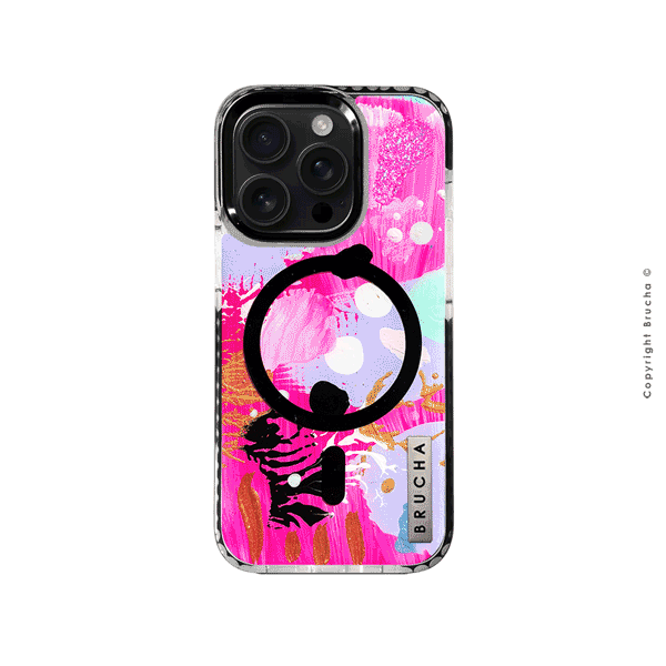 Funda Magsafe ultra protectora pintada a mano para iPhone 16 Pro - Charm
