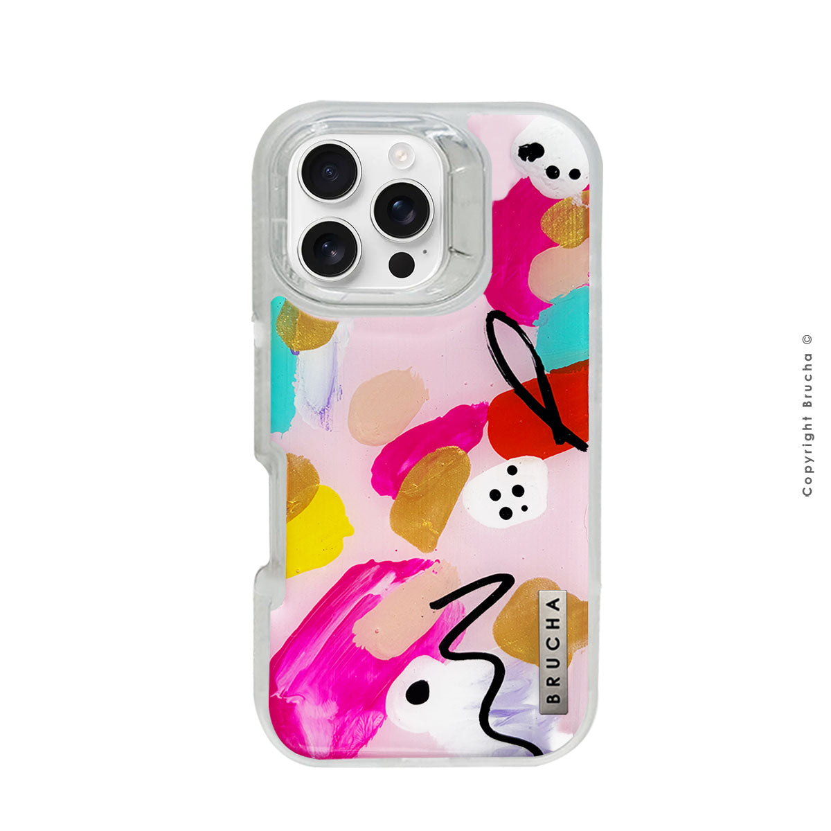 Funda ULTRA resistente transparente pintada a mano para iPhone 16 Pro - Praga